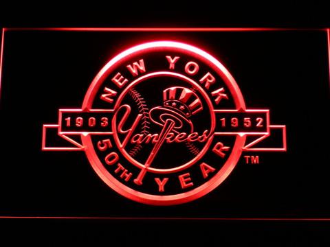 New York Yankees 50th Anniversary Logo LED Neon Sign